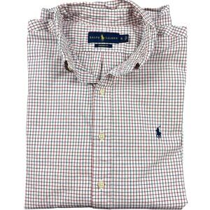 Ralph Lauren Mens XL‎ Custom Fit Long Sleeve Check Button Down Shirt